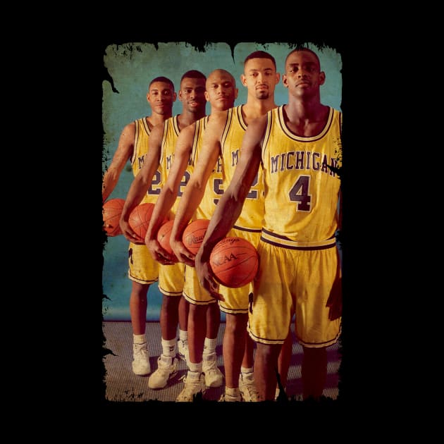 FAB FIVE TEAMS BASKETBALL VINTAGE by sodakohan