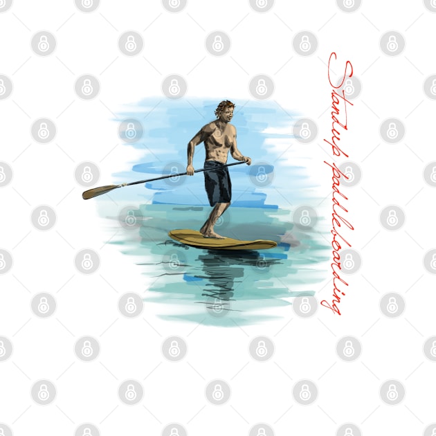 Standup paddleboarding by sibosssr