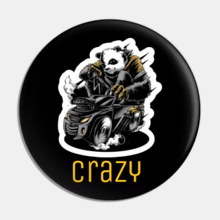 Crazy panda Pin