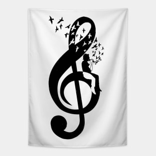 Treble Clef - Singer Tapestry