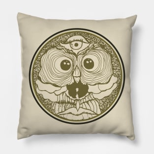 3rd Eye Skull Mandala Pillow