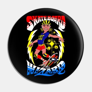 Skateboard Wizard Pin