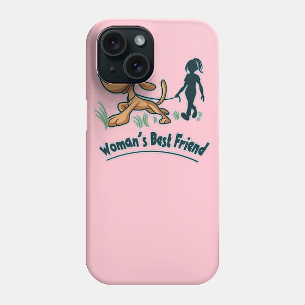 Woman’s Best Friend. When You Love Your Pet. Humans And Animals Graphic. Phone Case by abstracted