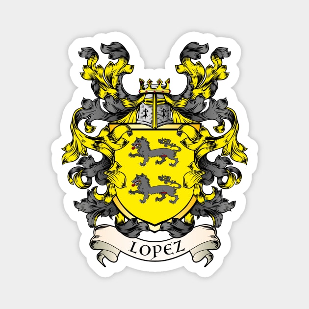 Lopez coat of arms Magnet by OrtegaSG