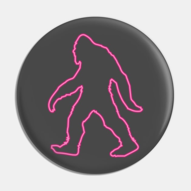 80's Gift 80s Retro Neon Sign Bigfoot Pin by PhuNguyen