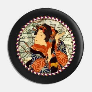 New York City Geisha Pin