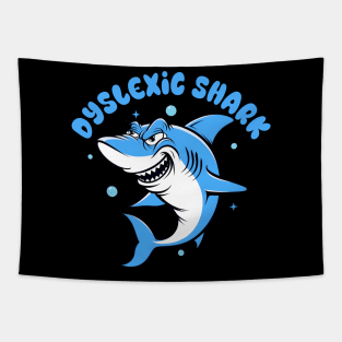 Dyslexia Awareness Dyslexic Reading Teacher Dyslexic Shark Tapestry
