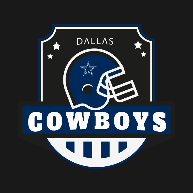 Dallas Cowboys Football T-Shirt by info@dopositive.co.uk