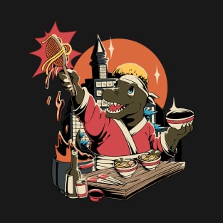 Godzilla Cooking Ramen T-Shirt