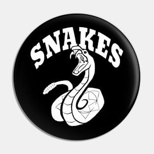Snakes mascot Pin