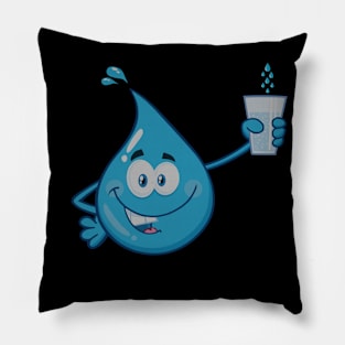 Water Droplets Pillow