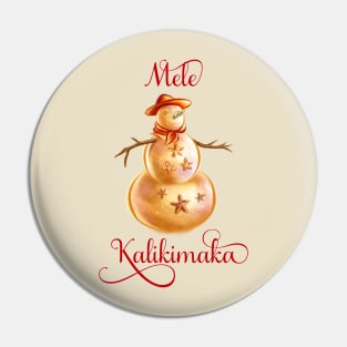 Mele Kalikimaka Hawaiian Christmas Pin