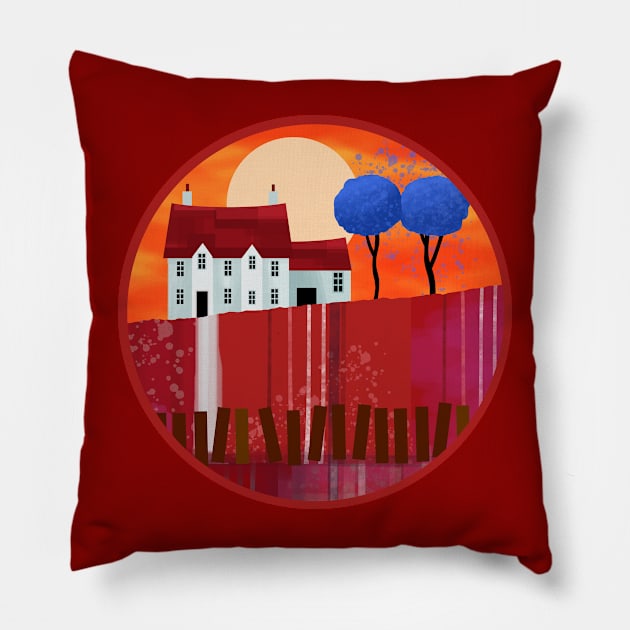 Strawberry Fields Forever Pillow by Scratch