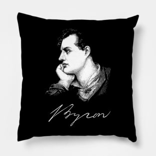 Lord Byron, English poet, Portrait Pillow