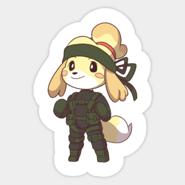 Isabella Doomguy Animal Crossing Isabelle Sticker Teepublic Since both doom eternal and the new animal crossing are releasing on the exact same day. isabella doomguy