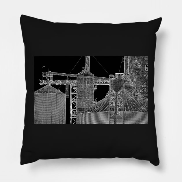 Industrial Shapes Pillow by LaurieMinor