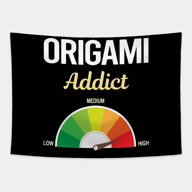 Funny Addict Origami Tapestry by symptomovertake