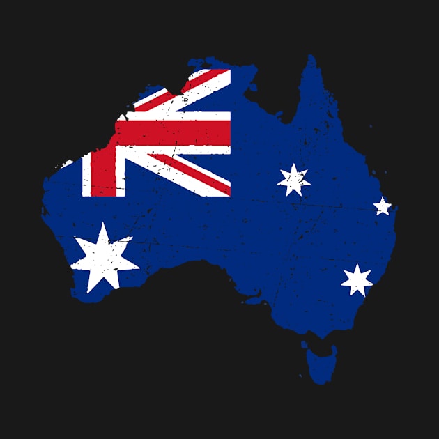 Australia continent by HBfunshirts