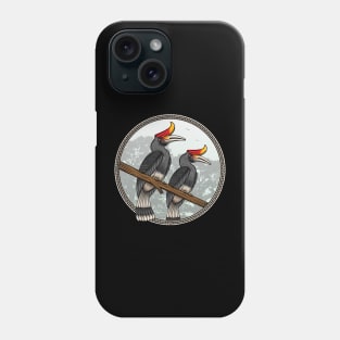 hornbill beautiful bird Phone Case