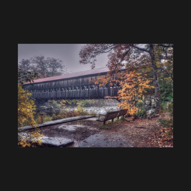 An Albany Covered Bridge Autumn by BeanME