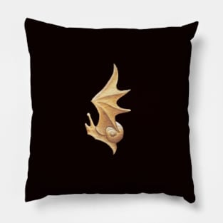 Flying Snail (small print) Pillow