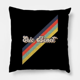 retro vintage color Eric Benet Pillow