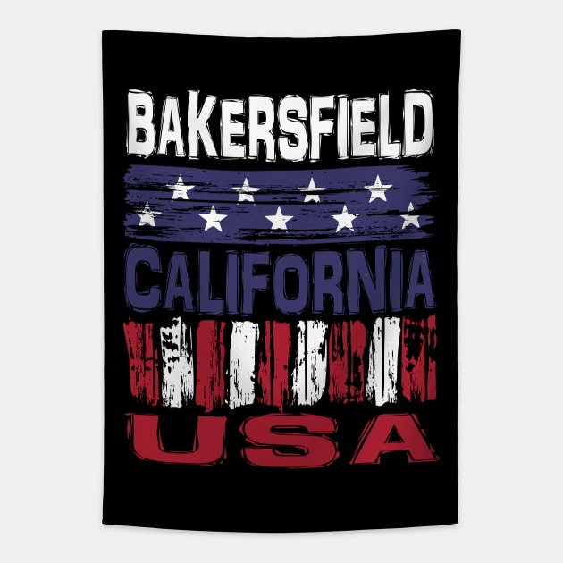 Bakersfield California USA T-Shirt Tapestry by Nerd_art