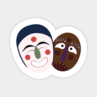 Korean traditional masks Magnet