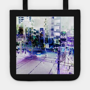 tokyo scene, inverted colour Tote