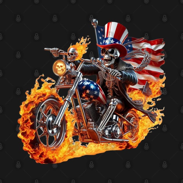 Patriot Skeleton Rider by focusln by Darn Doggie Club by focusln