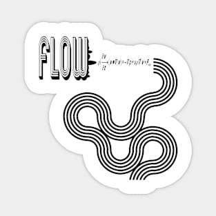 Fluid Flow Retro Style Magnet