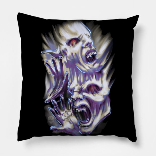 Darkness In You Pillow by Shawnsonart