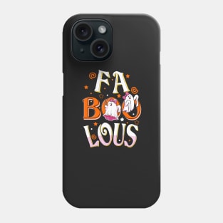 Fa - BOO - Lous - Fabulous ghost Halloween for women Phone Case