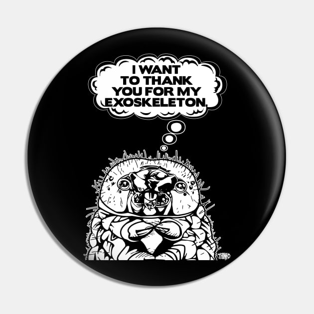 Exoskeleton 3 Merch Pin by ahanetwork