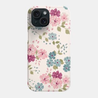 Sakura flowers (White Background) Phone Case