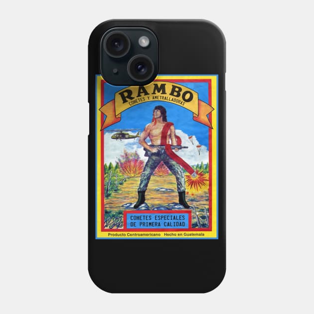 RAMBO Retro Poster Phone Case by Cabezon