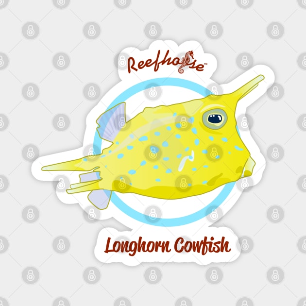 Longhorn Cowfish Magnet by Reefhorse