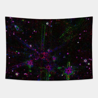 Black Panther Art - Glowing Edges 250 Tapestry