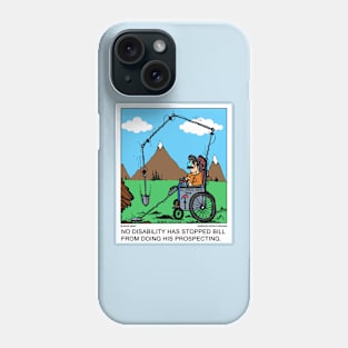 Wheelchair metal detecting Phone Case