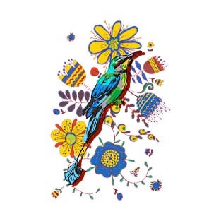 Bird and Flowers T-Shirt