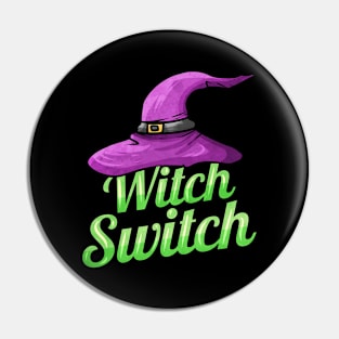 Witch hat for Halloween - The Witch Switch Pin