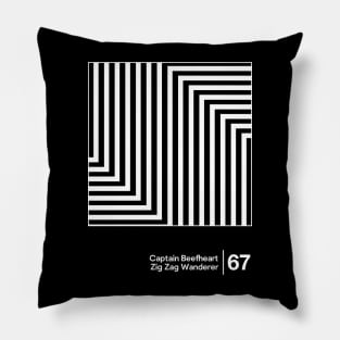 Captain Beefheart / Minimalist Graphic Artwork Design Pillow