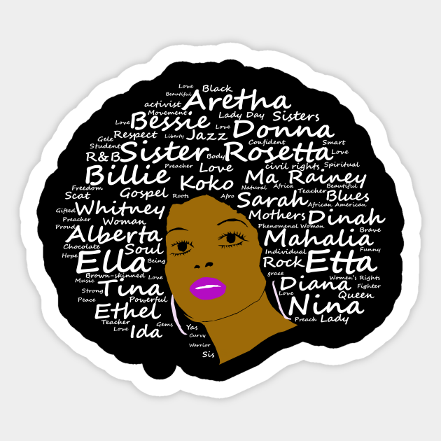 Black History Month Powerful Singers Natural Hair Afro Art - Black History Month Gift - Sticker | TeePublic Black History Month Powerful Singers Natural Hair Afro Art - Black History Month Gift - Sticker | TeePublic