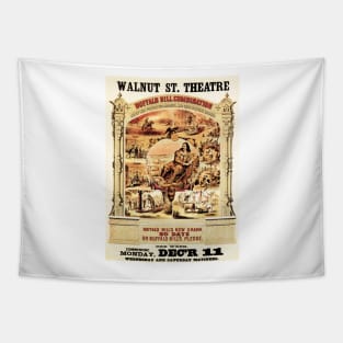 BUFFALO BILL Walnut St. Theatre Vintage Drama Theater Play Performances Advertisement Tapestry