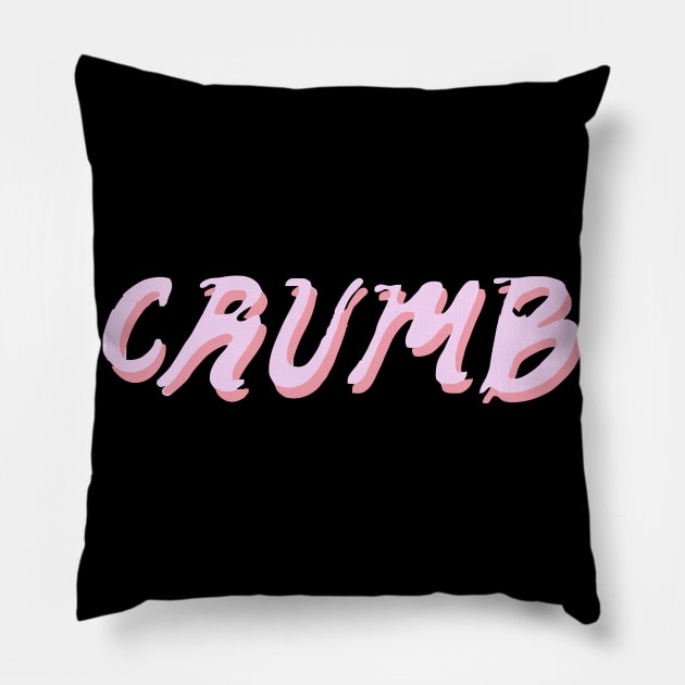 crumbby Pillow by charlesstalkless