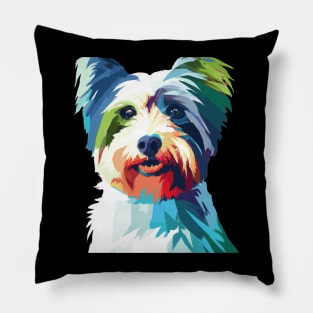 Biewer Terrier Pop Art - Dog Lover Gifts Pillow