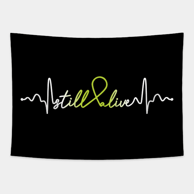 Still Alive- Lymphoma Cancer Gifts Lymphoma Cancer Awareness Tapestry by AwarenessClub