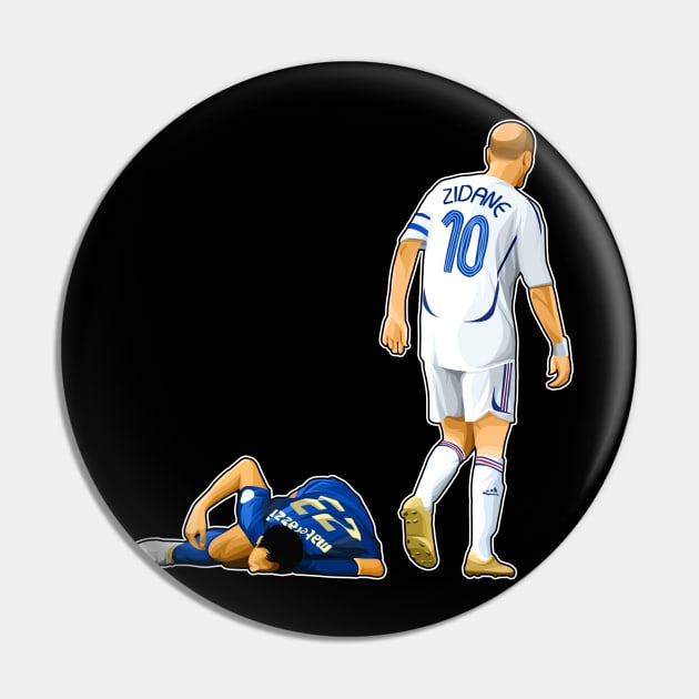 Zidane Hit Materazzi Pin by RunAndGow