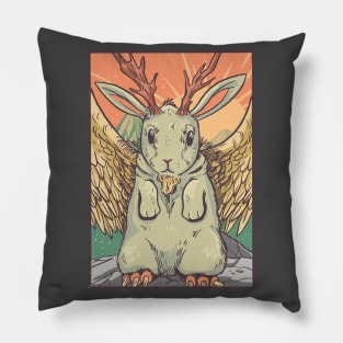 Rare Creature Card Wolpertinger Cute Pillow