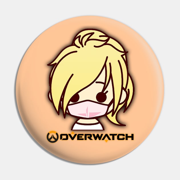 Overwatch Mercy Logo Pin by DebHarley